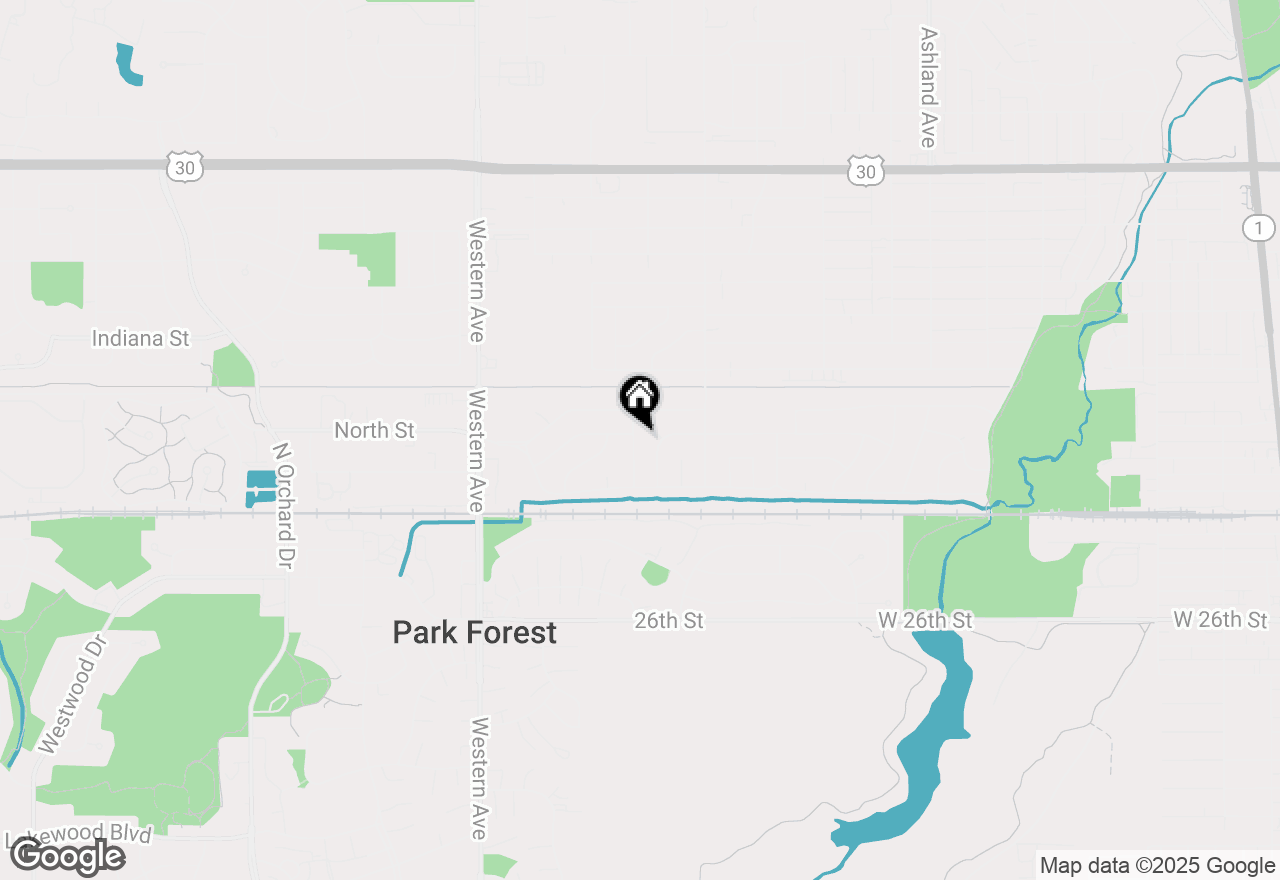 Map of 1923 Revere Street, Chicago Heights, IL 60411