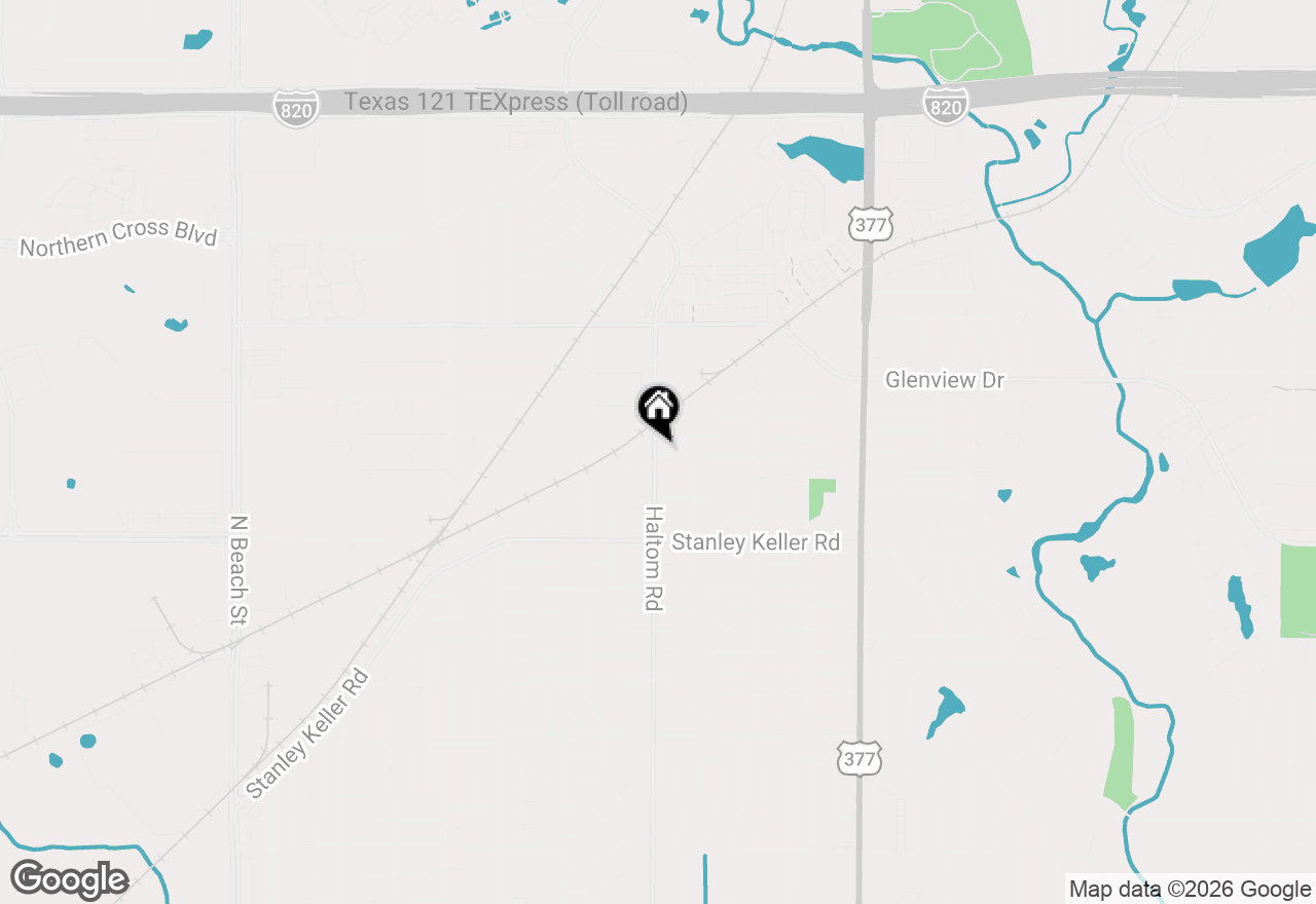 Map of 4641 Commack Drive, Fort Worth, TX 76135