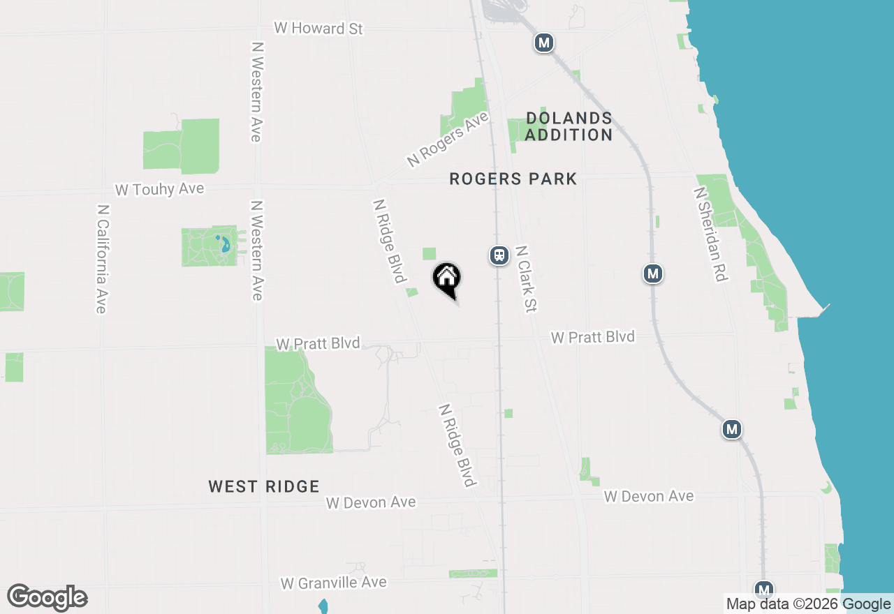 Map of 1914 W Farwell Avenue, Chicago, IL 60626