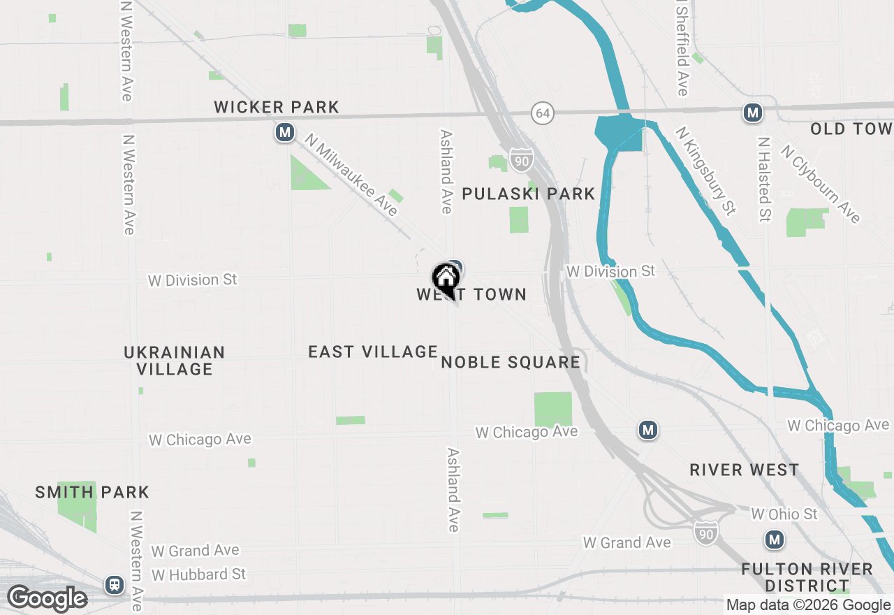 Map of 1108 N Ashland Avenue #3, Chicago, IL 60622