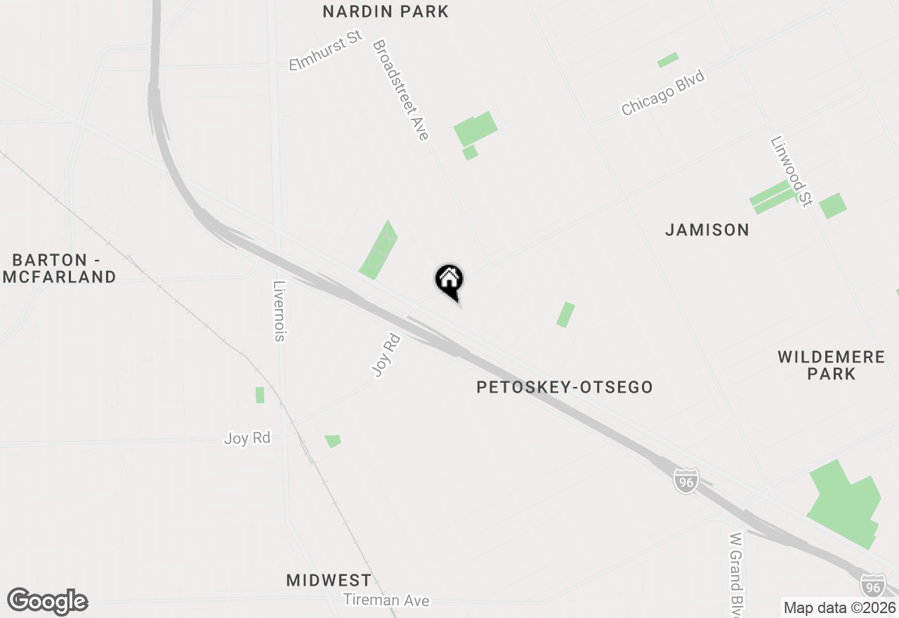Map of 8983 Beverly Court, Detroit, MI 48204