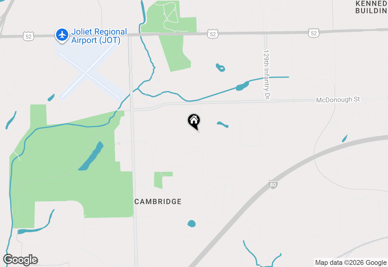 Map of 562 Spring Leaf Drive, Joliet, IL 60431