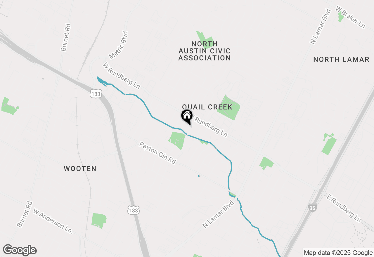 Map of 1302 Quail Park Dr, Austin, TX 78758