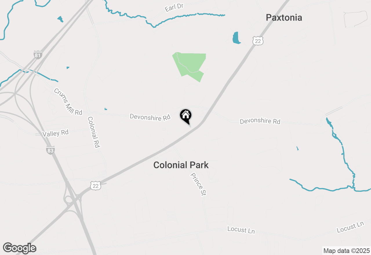 Map of 4809 Orchard Street, Harrisburg, PA 17109