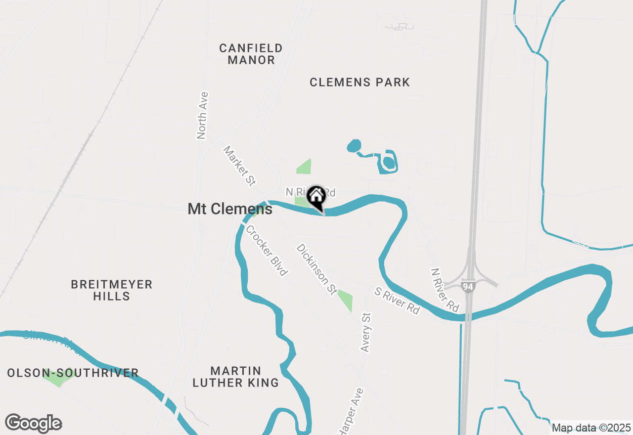 Map of 50 Riverview Drive, Mount Clemens, MI 48043