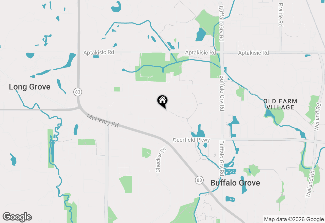 Map of 1265 Devonshire Road, Buffalo Grove, IL 60089