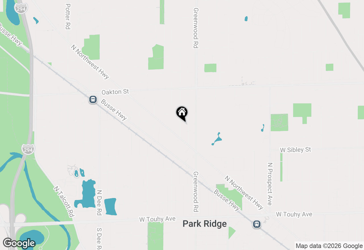 Map of 741 N Lincoln Avenue, Park Ridge, IL 60068