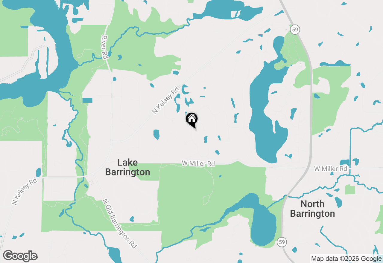 Map of 1280 Oak Hill Road, Lake Barrington, IL 60010