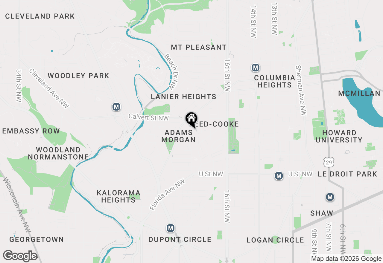 Map of 2370 Champlain Street Nw #35, Washington, DC 20009