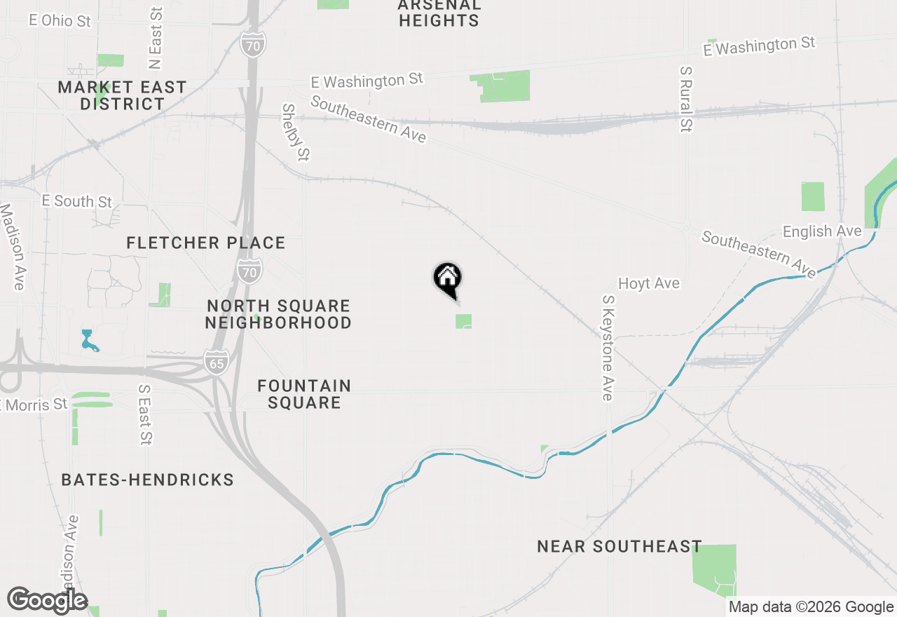 Map of 1644 Lexington Avenue, Indianapolis, IN 46203