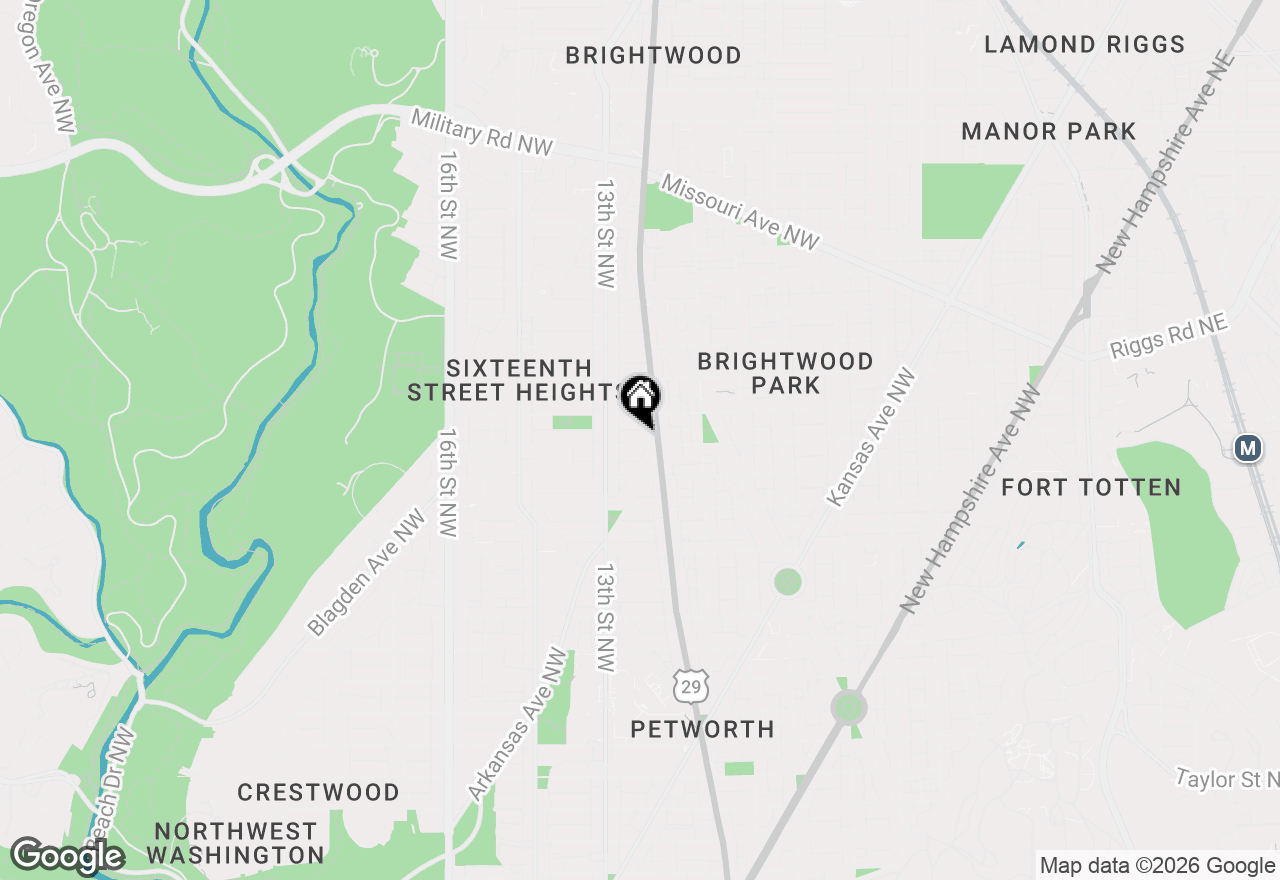 Map of 1209 Gallatin Street Nw #2, Washington, DC 20011