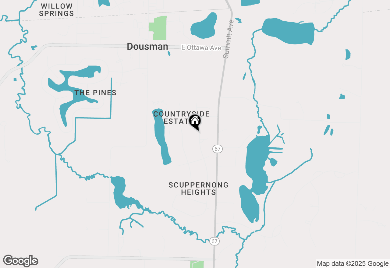Map of W361S2389 Scuppernong Dr, Dousman, WI 53118