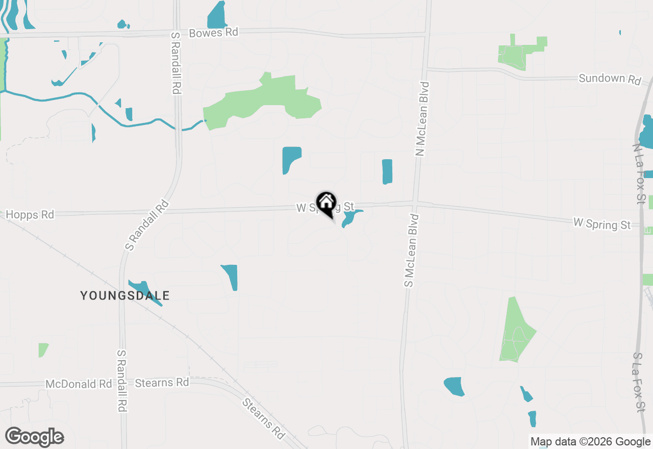 Map of 1436 Exeter Lane, South Elgin, IL 60177