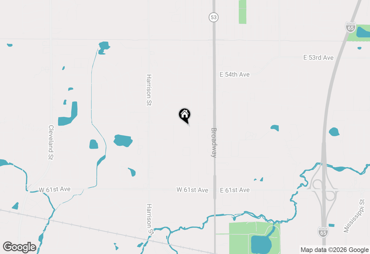 Map of 321 W 57th Avenue, Merrillville, IN 46410