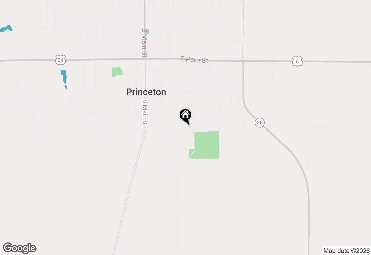 Map of 428 E Thompson Street, Princeton, IL 61356