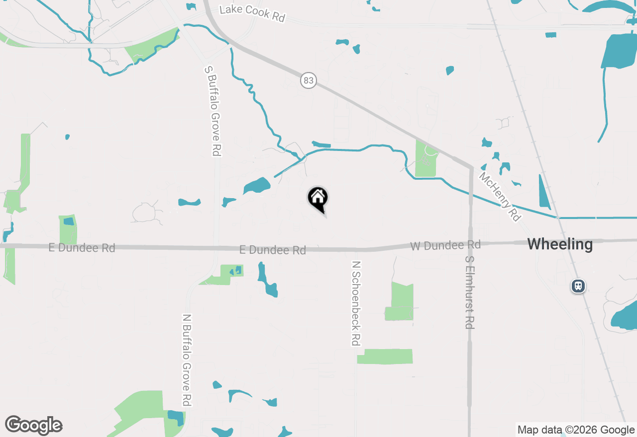 Map of 1315 Orrington Court #M, Wheeling, IL 60090