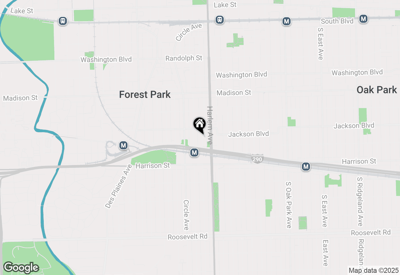 Map of 623 Elgin Avenue #1, Forest Park, IL 60130