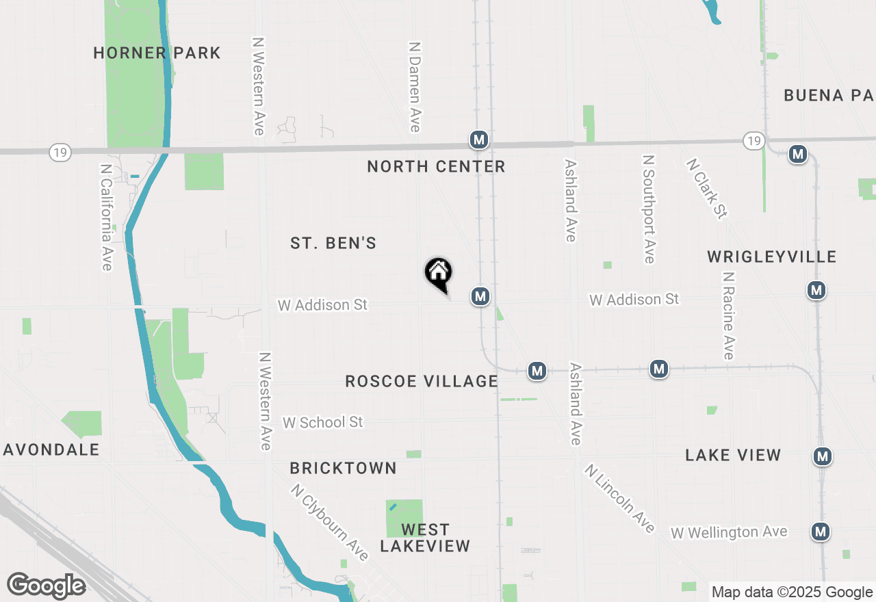 Map of 1930 W Addison Street #2N, Chicago, IL 60613