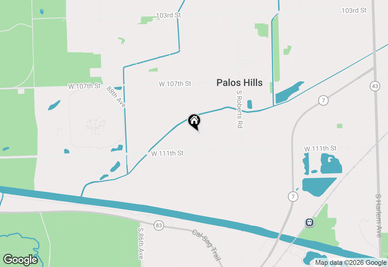 Map of 1 Stony Creek Drive #1B, Palos Hills, IL 60465