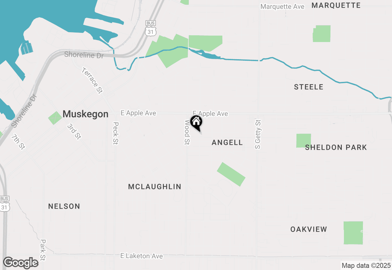 Map of 451 E Isabella Avenue, Muskegon, MI 49442