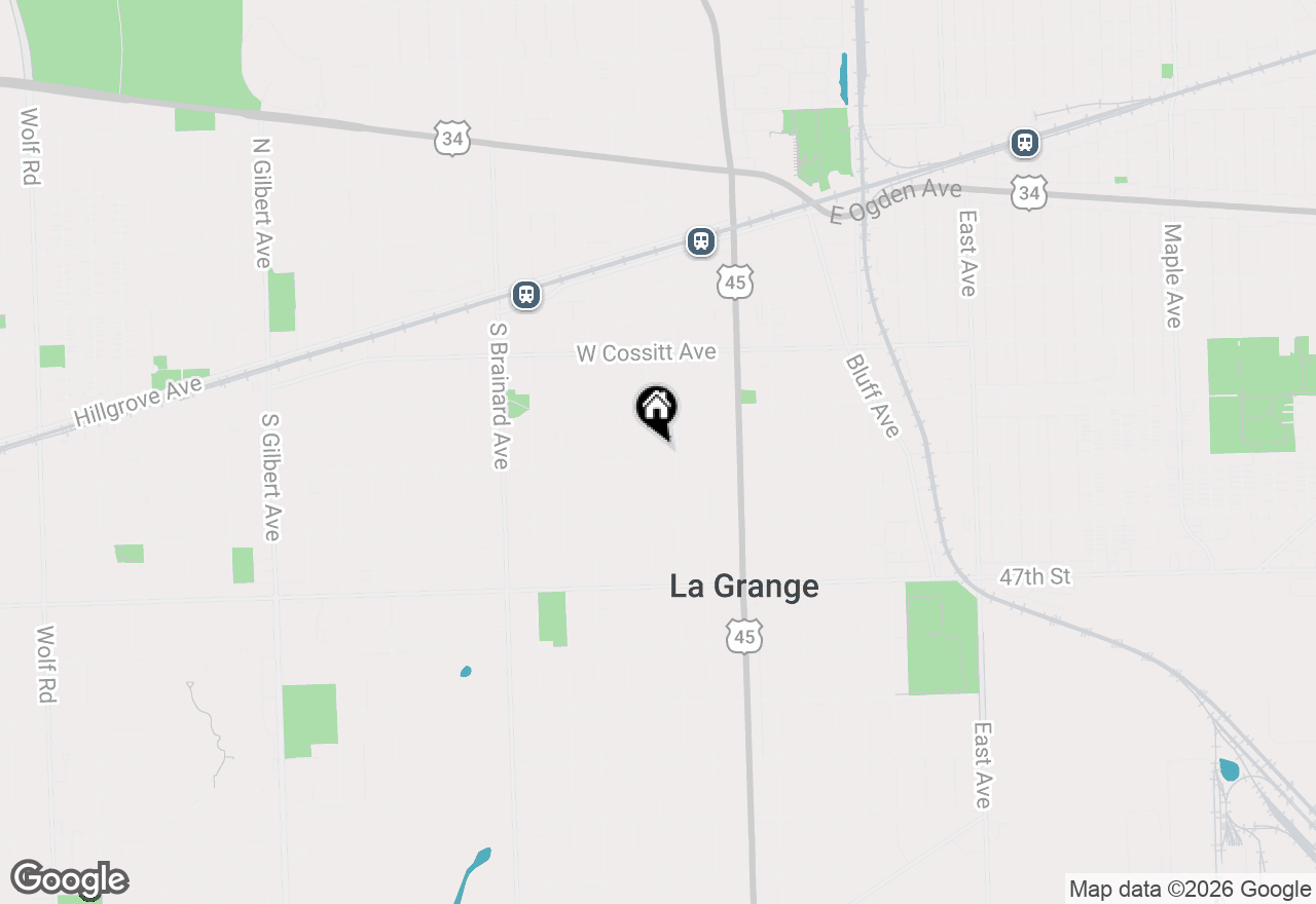 Map of 237 S Catherine Avenue, La Grange, IL 60525