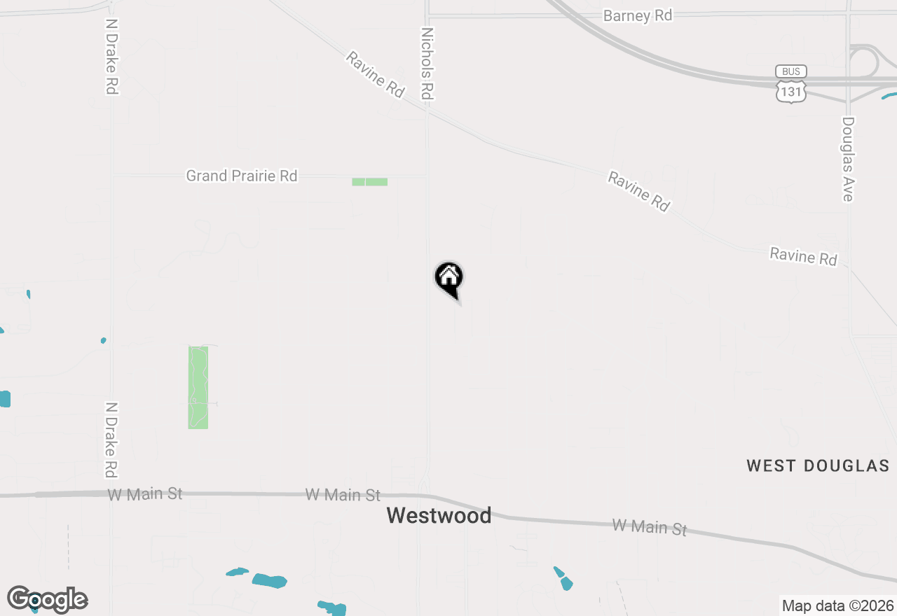 Map of 1343 Calhoun Street, Kalamazoo, MI 49006