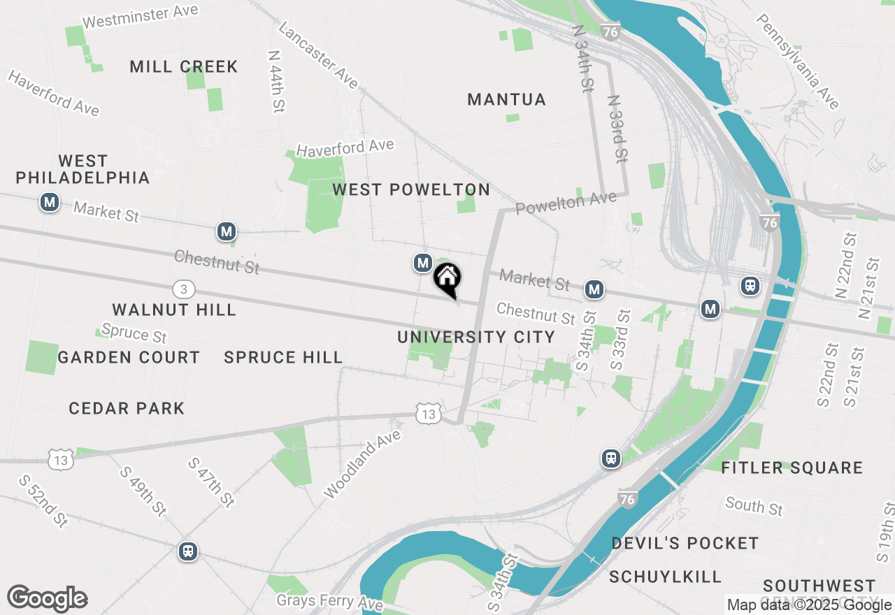 Map of 3900 Chestnut Street #2B-409, Philadelphia, PA 19104