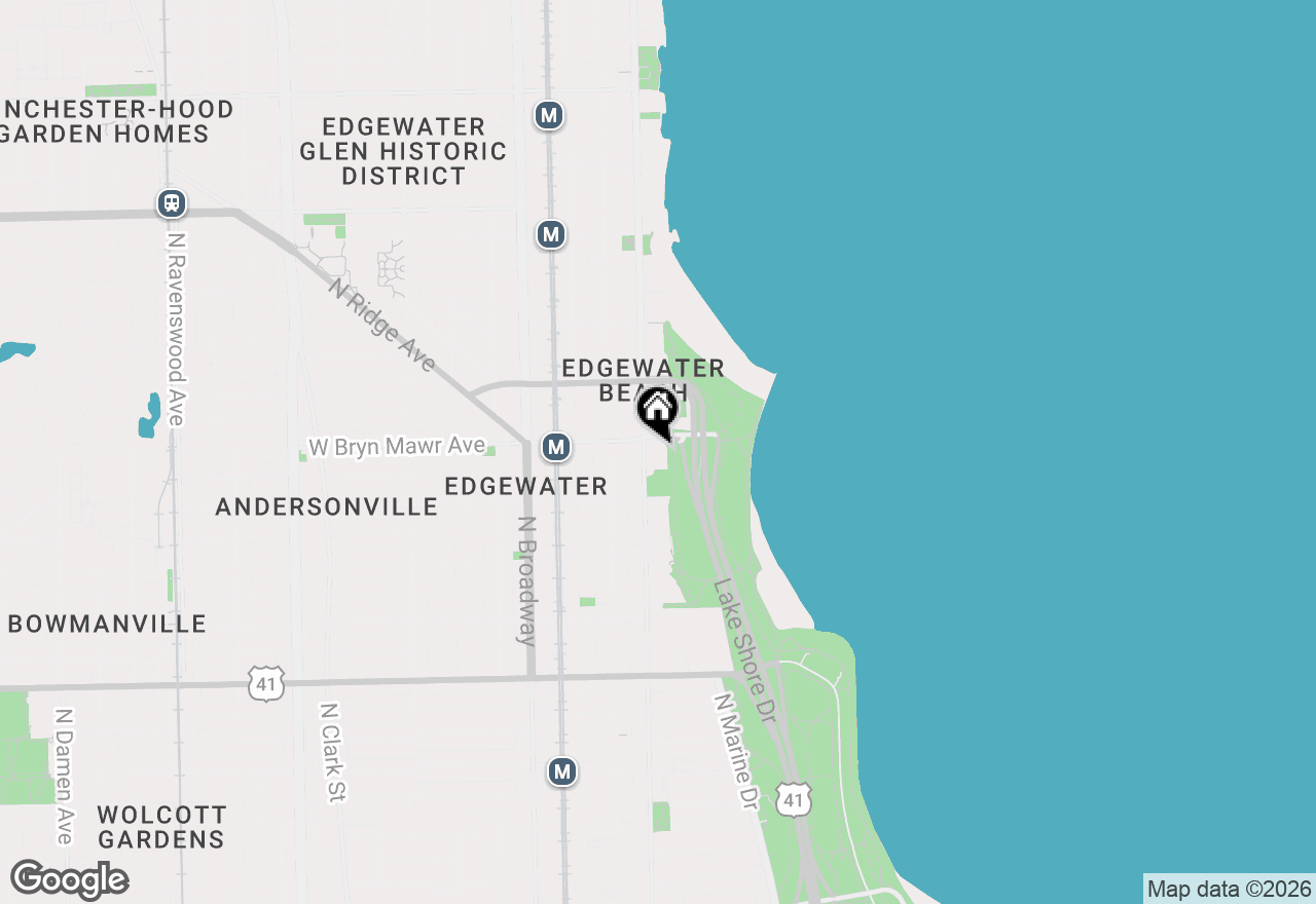 Map of 5555 N Sheridan Road #807, Chicago, IL 60640