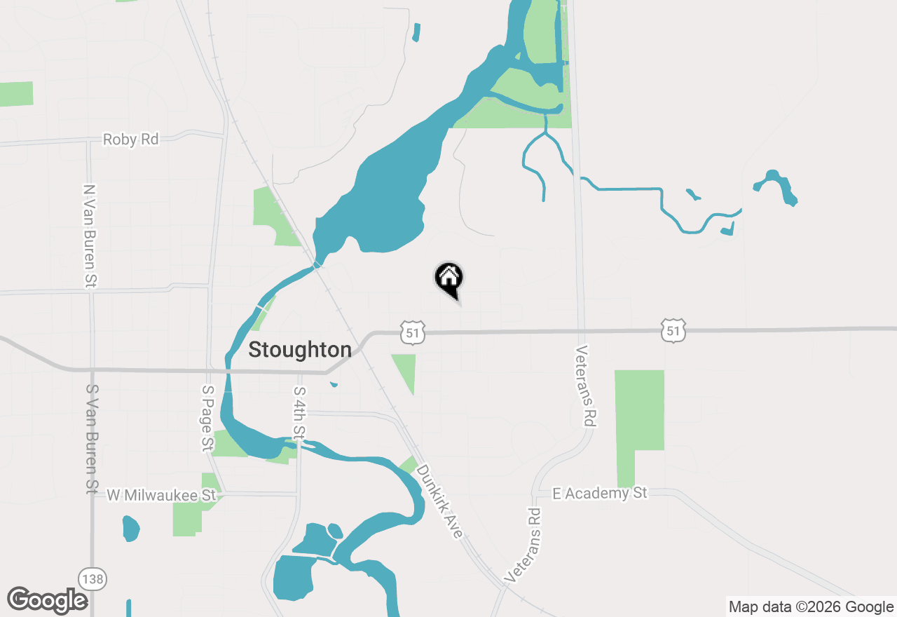 Map of 1008 Giles Street, Stoughton, WI 53589