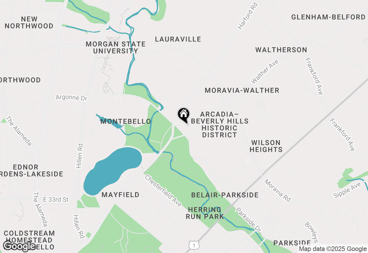 Map of 3017 Iona Terrace, Baltimore, MD 21214