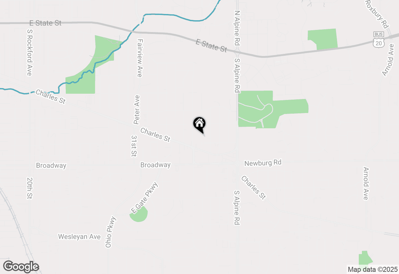 Map of 1111 Kingsway Avenue, Rockford, IL 61108