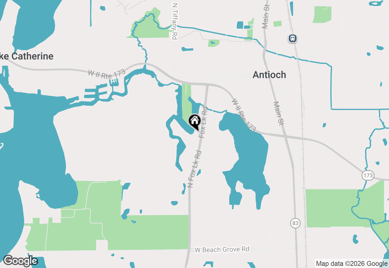 Map of 1160 Hillside Avenue, Antioch, IL 60002