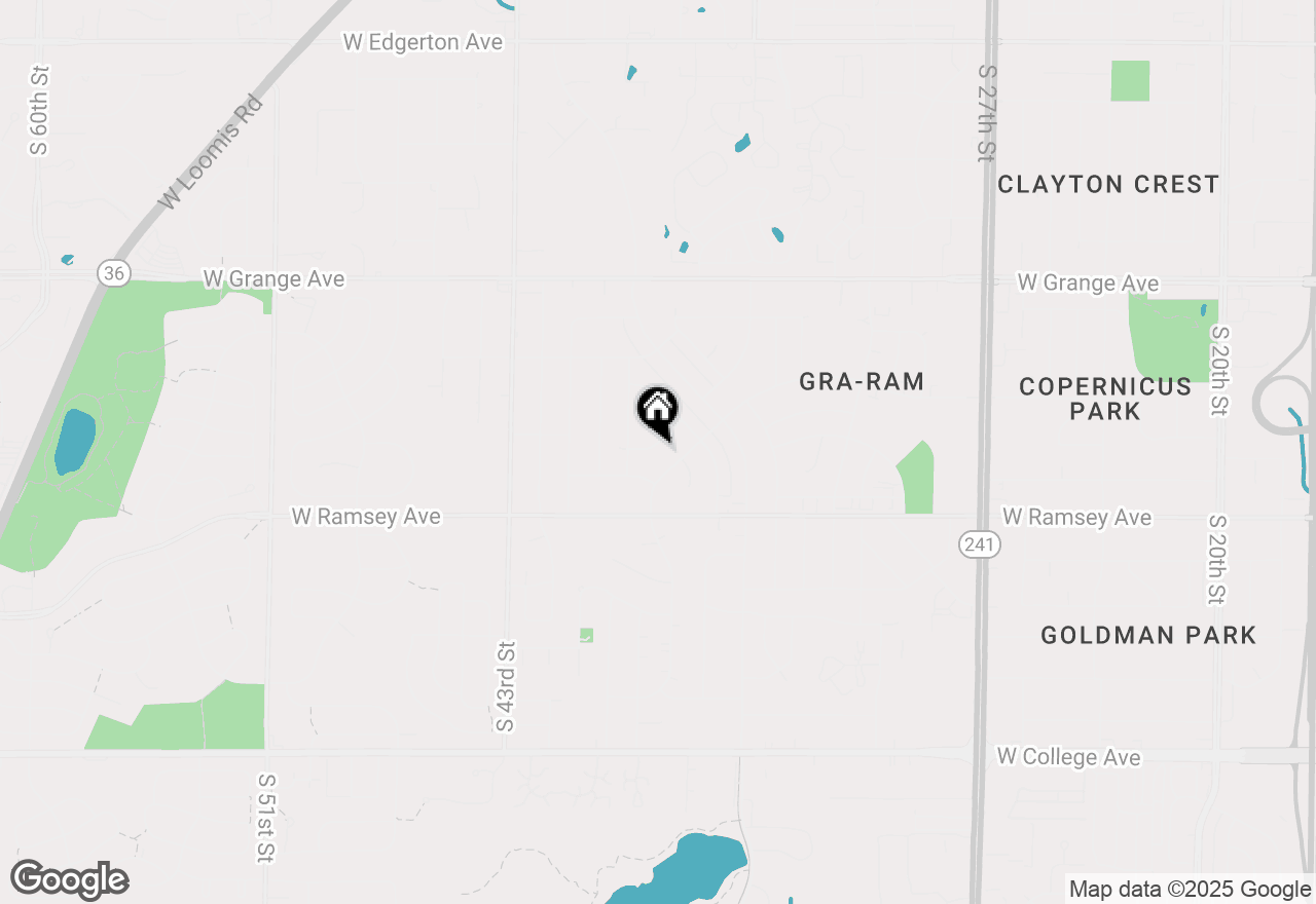 Map of 5830 S 124th St, Hales Corners, WI 53130