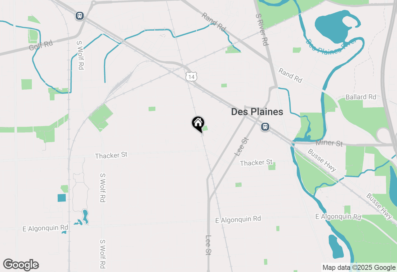 Map of 727 1st Avenue, Des Plaines, IL 60016