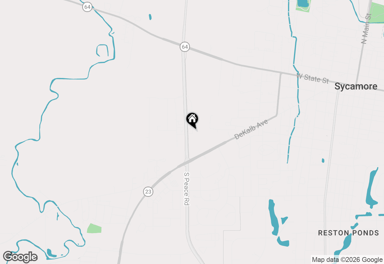 Map of 674 S Peace Road #674, Sycamore, IL 60178