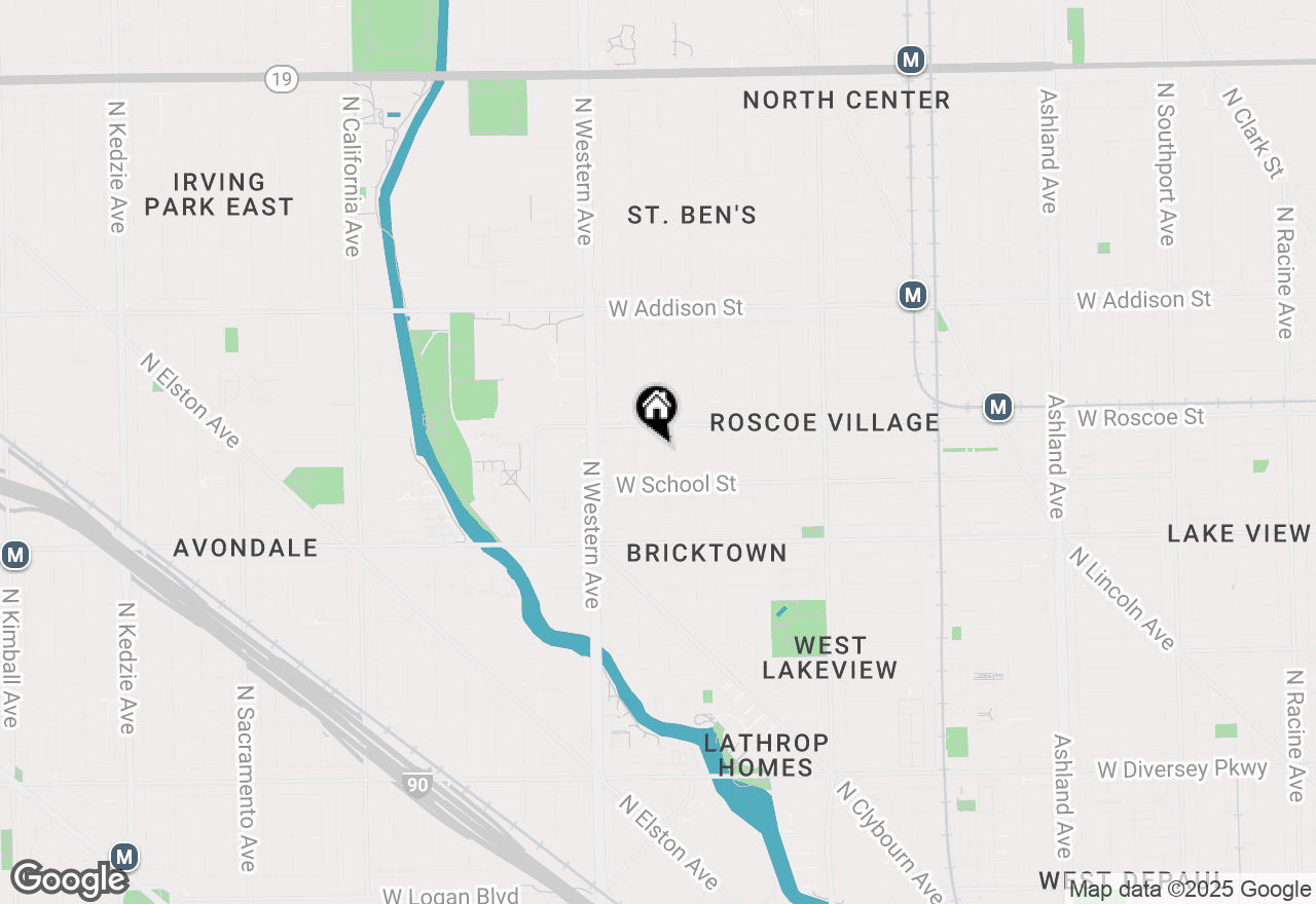 Map of 3333 N Oakley Avenue #1, Chicago, IL 60618