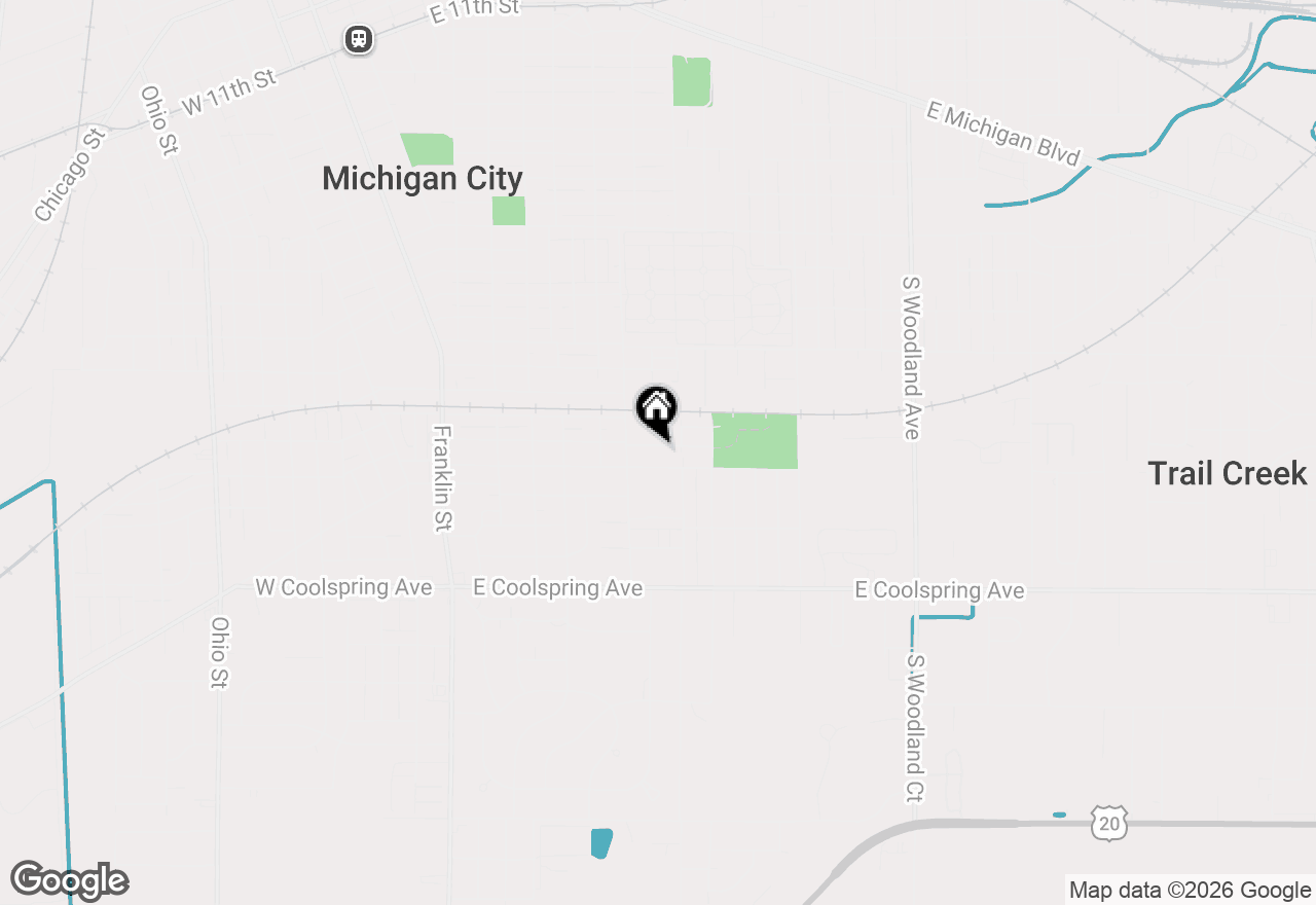 Map of 621 Superior Street, Michigan City, IN 46360