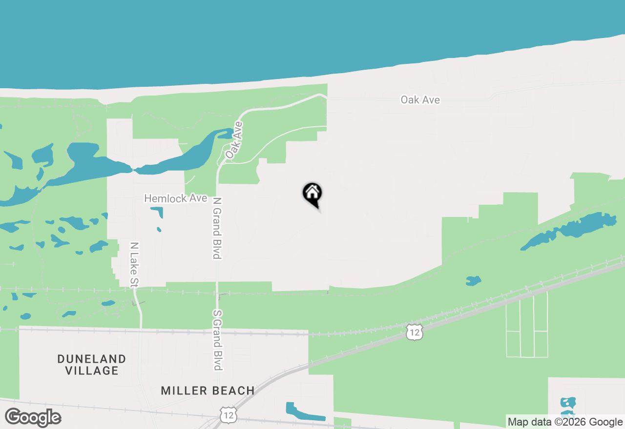 Map of 7155 Hemlock Avenue, Gary, IN 46403
