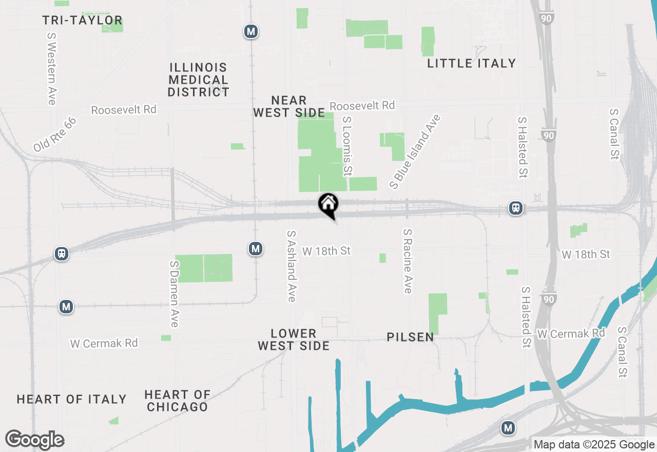 Map of 1445 W 16th Street, Chicago, IL 60608