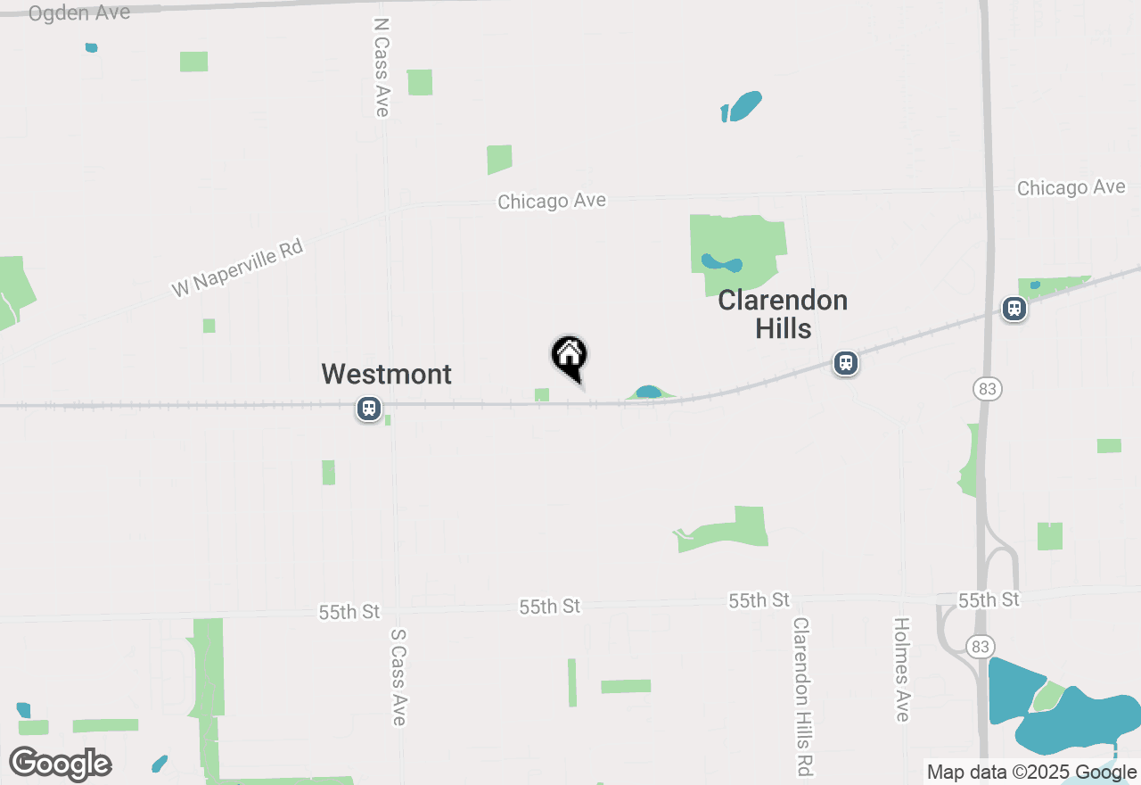 Map of 403 Burlington Avenue, Clarendon Hills, IL 60514