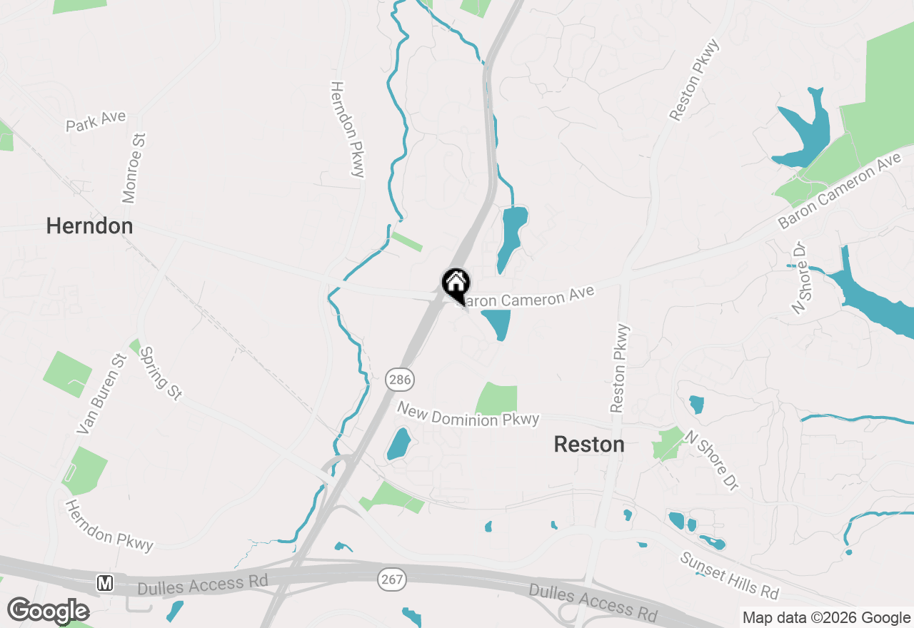 Map of 1704 Lake Shore Crest Drive #25, Reston, VA 20190