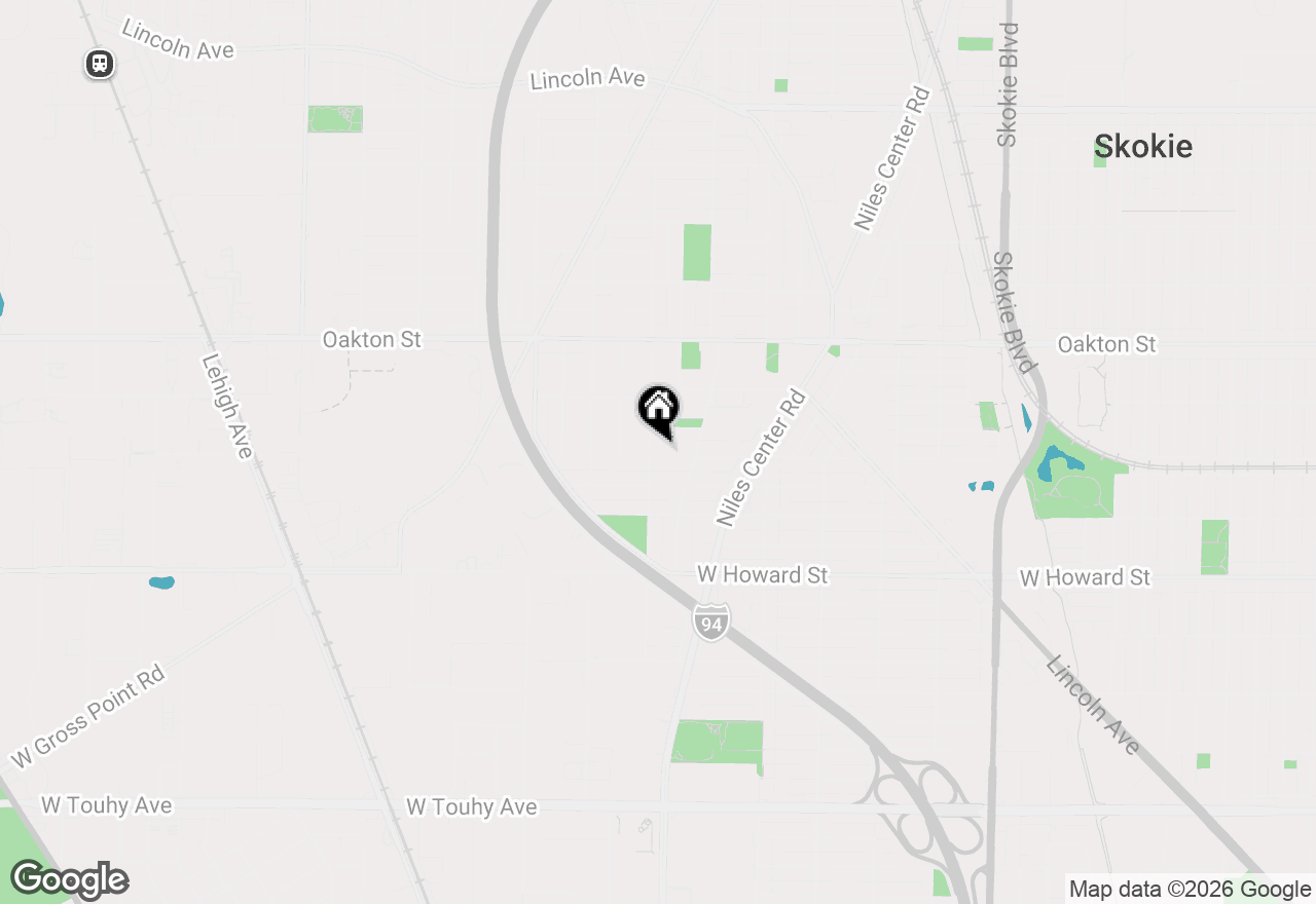 Map of 5344 Mulford Street, Skokie, IL 60077