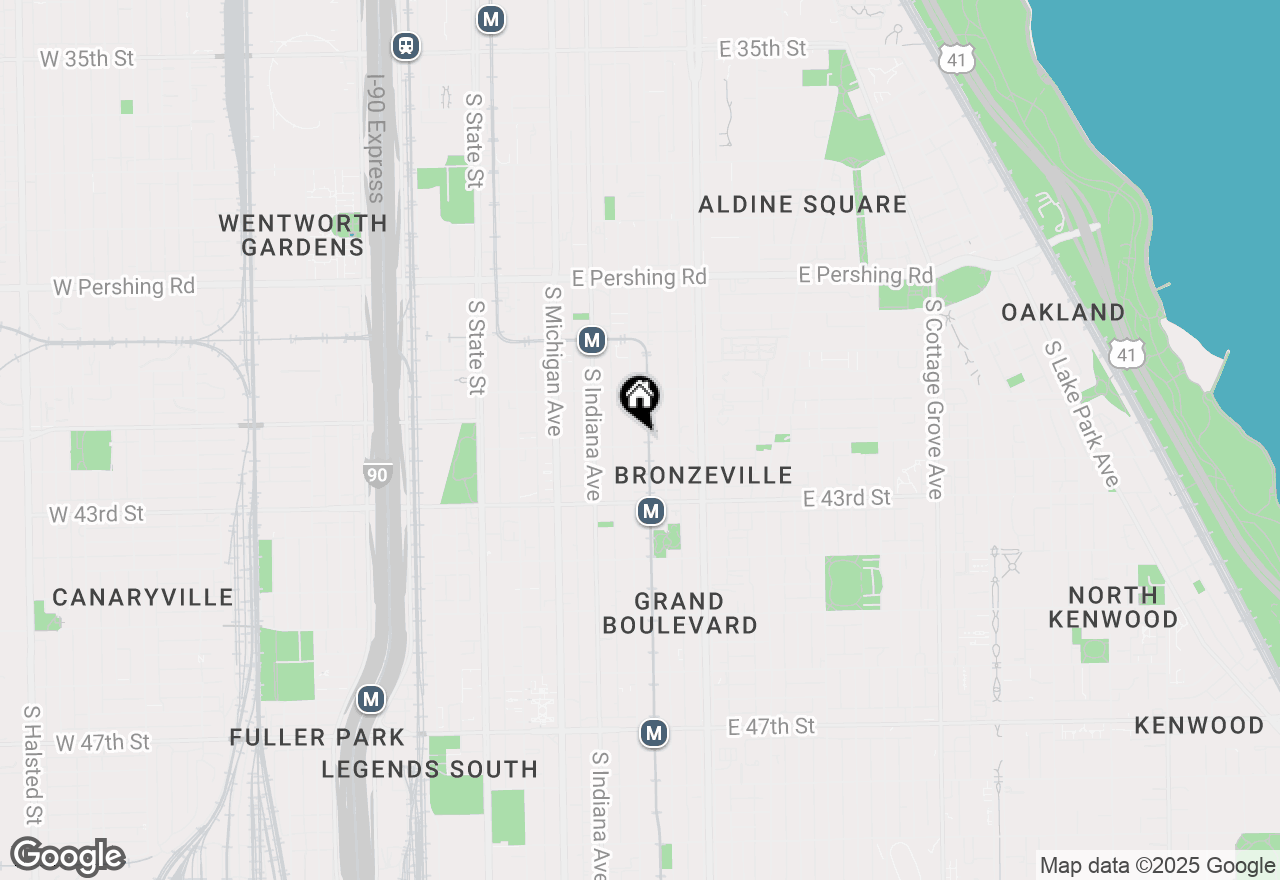 Map of 4157 S Prairie Avenue #1, Chicago, IL 60653