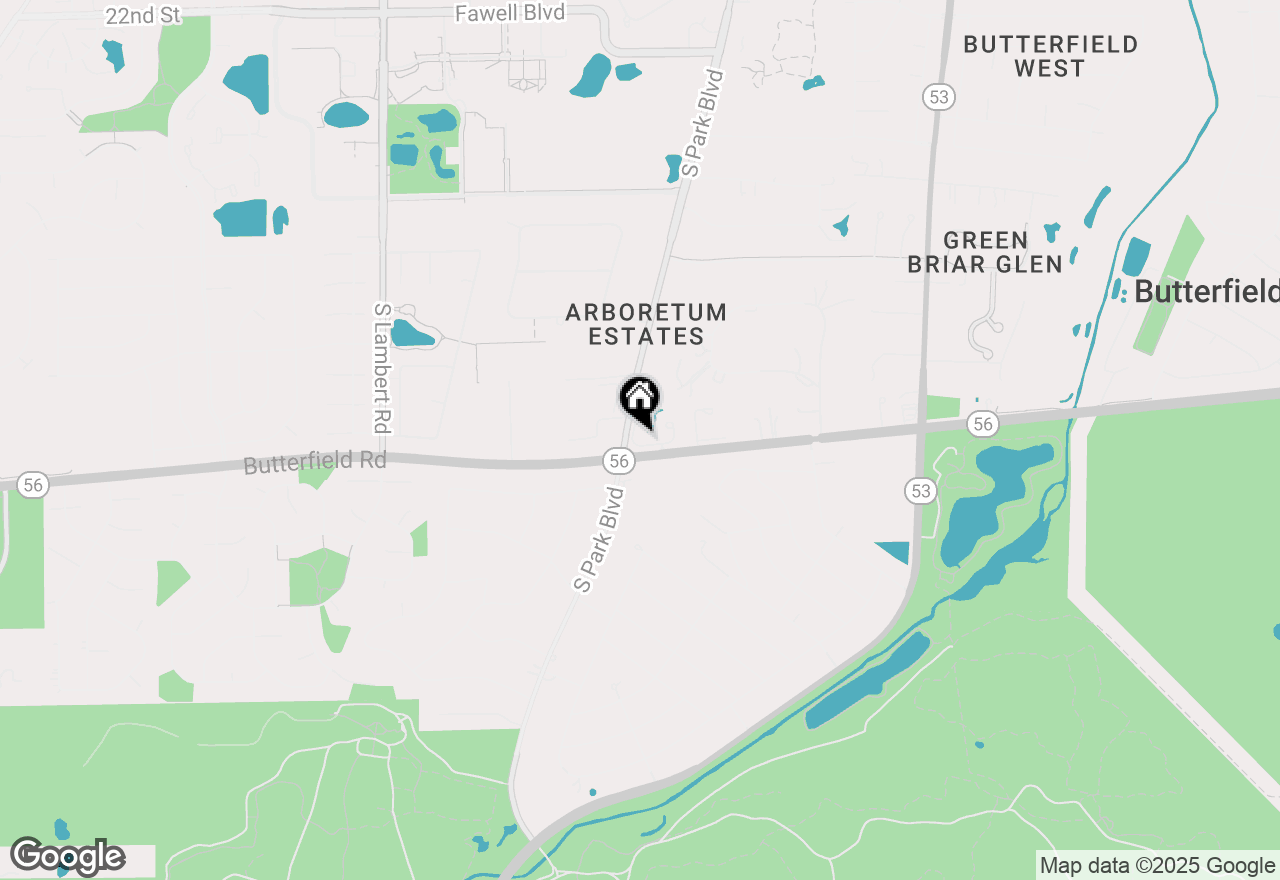 Map of 2S761 Parkview Drive, Glen Ellyn, IL 60137