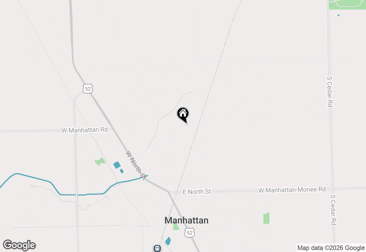 Map of 25109 Clare Circle, Manhattan, IL 60442