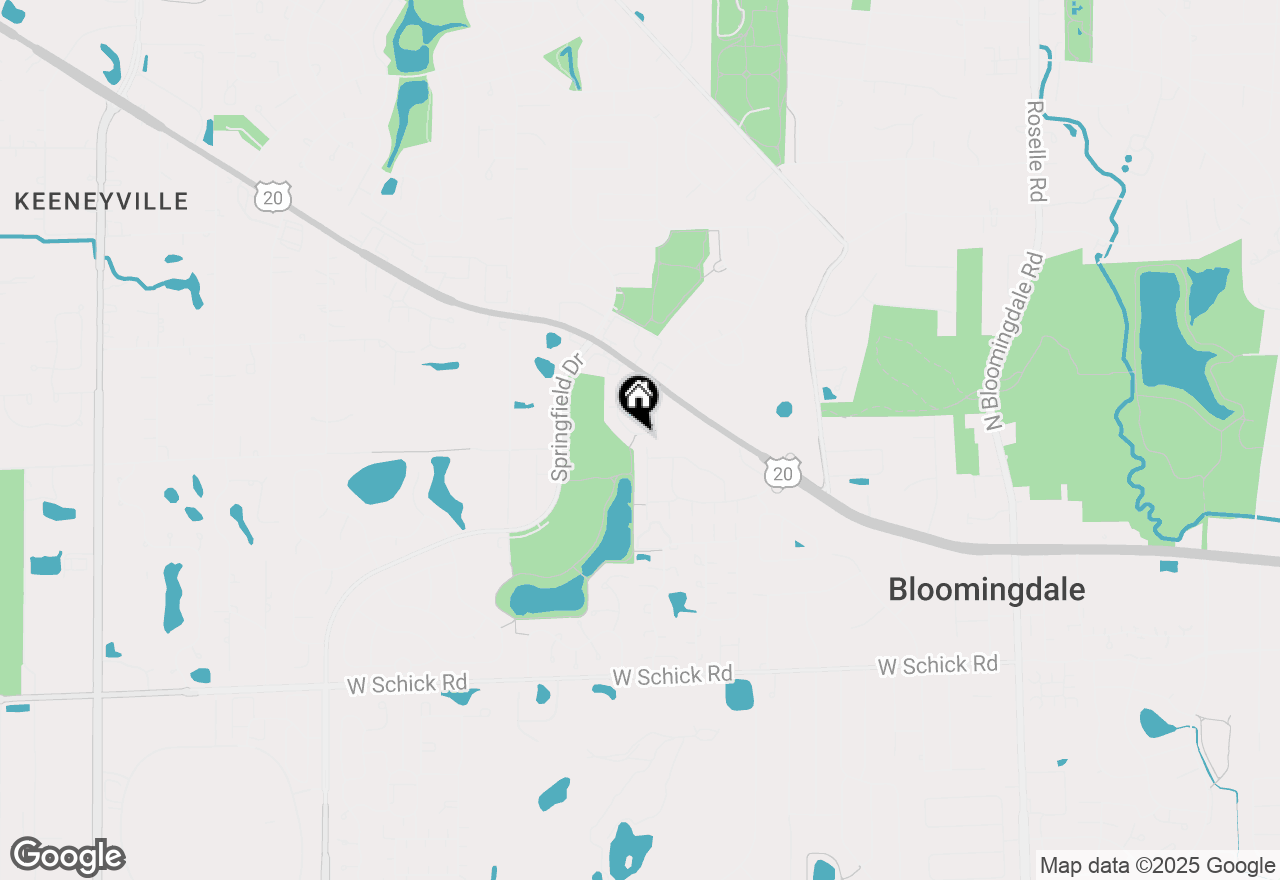 Map of 233 Westminster Drive #233, Bloomingdale, IL 60108