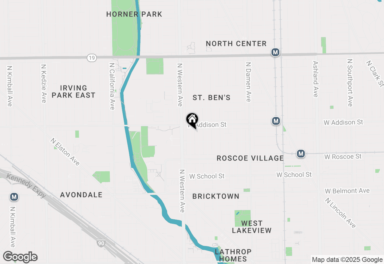 Map of 3535 N Claremont Avenue, Chicago, IL 60618