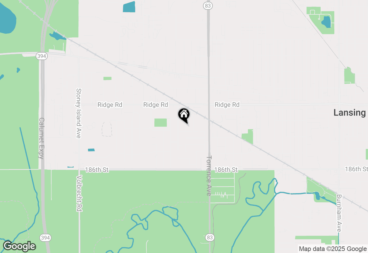 Map of 18332 Rose Street, Lansing, IL 60438