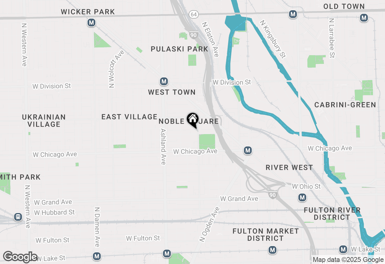 Map of 1418 W Chestnut Street #3, Chicago, IL 60642