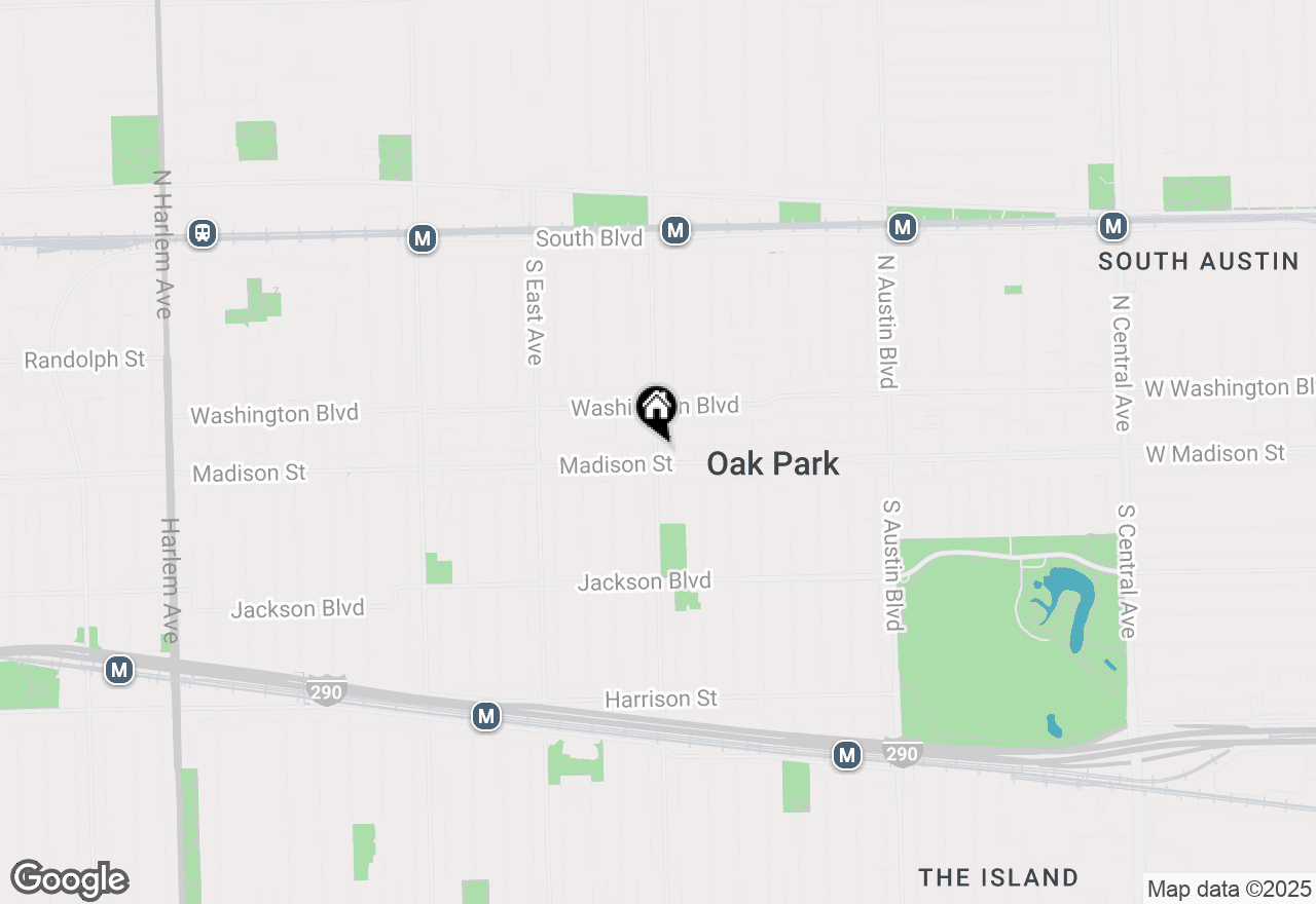 Map of 440 S Ridgeland Avenue, Oak Park, IL 60302